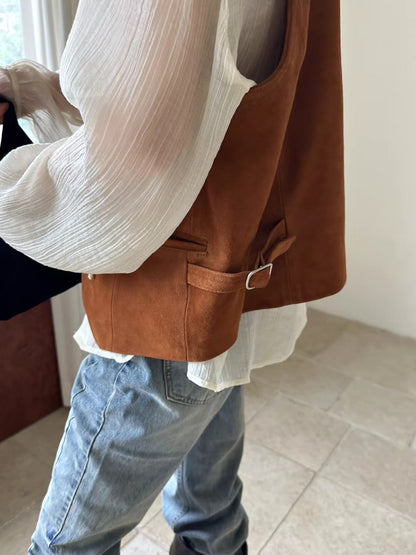 LAMBSKIN VEST JACKET