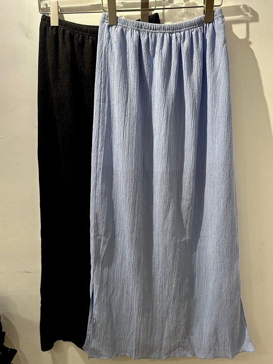 SUMMER TREE BARK TEXTURED SKIRT
