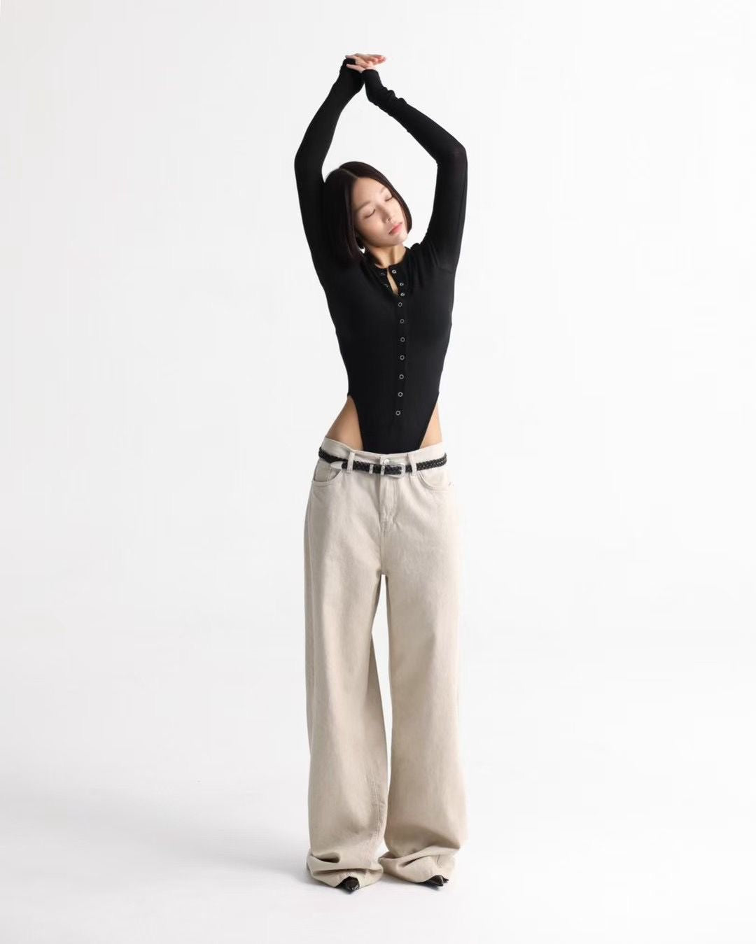 WIDE LEG BROWNIE JEANS