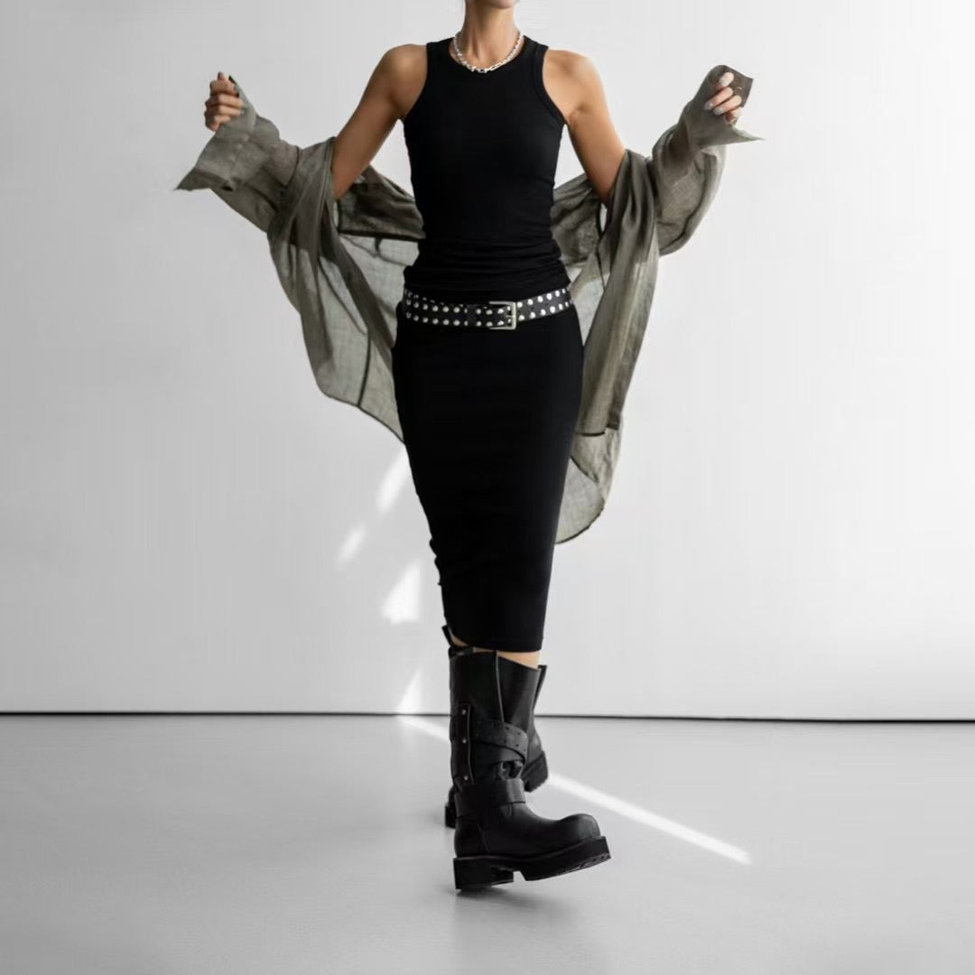 DRAPED LINEN SHIRT
