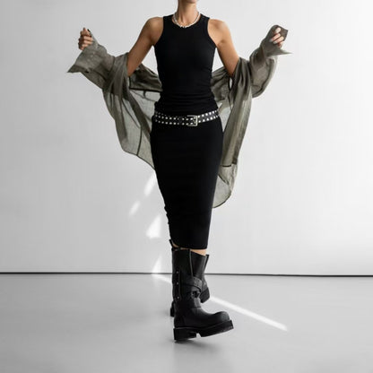 DRAPED LINEN SHIRT