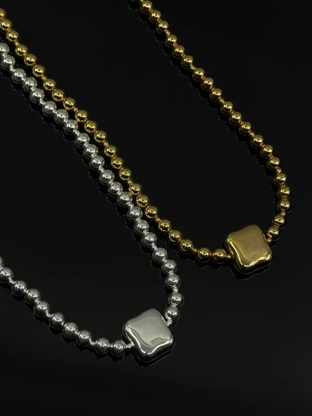 925 SQUARE NECKLACES