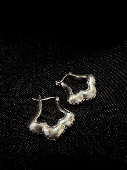 925 UNIQUE WAVES EARRINGS