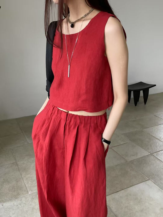 BREATHABLE LINEN VEST