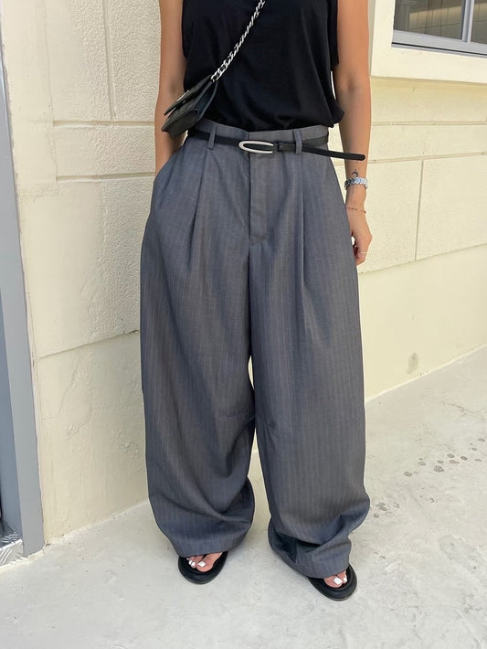 MODERN STRIPE SLOUCHY PANTS