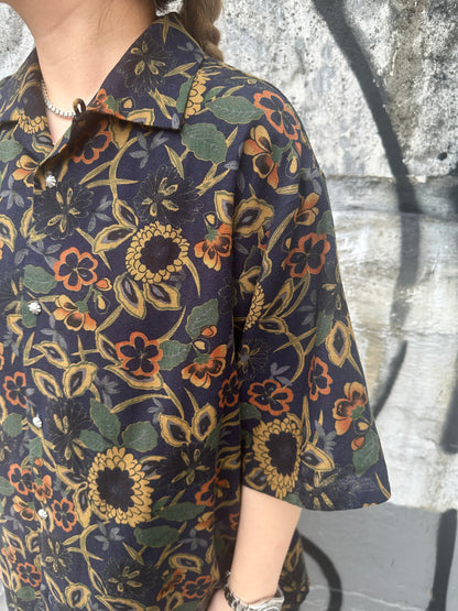 • FUSSY MADE • VINTAGE INSPIRED FLORAL MOTIF SHIRT