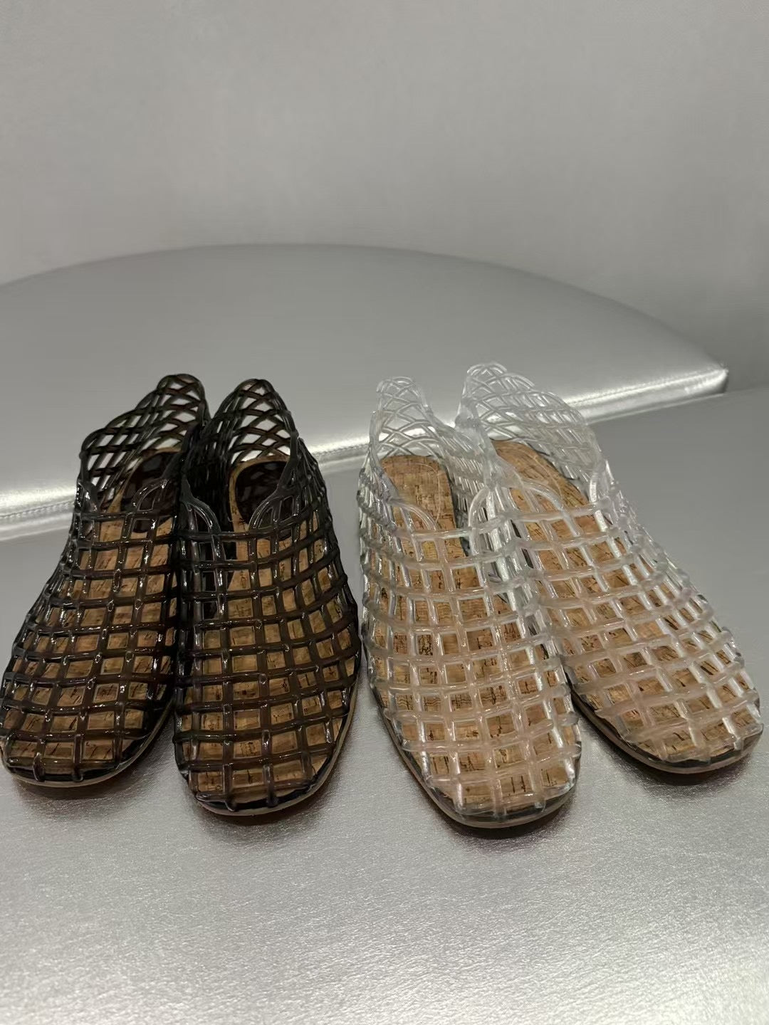 CHECKED SANDALS