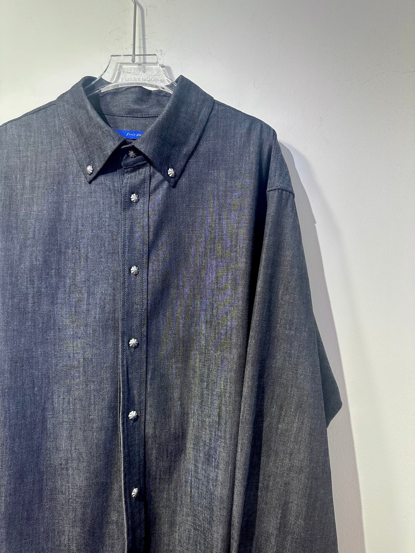 • FUSSY MADE • CRISP RAW DENIM SHIRT