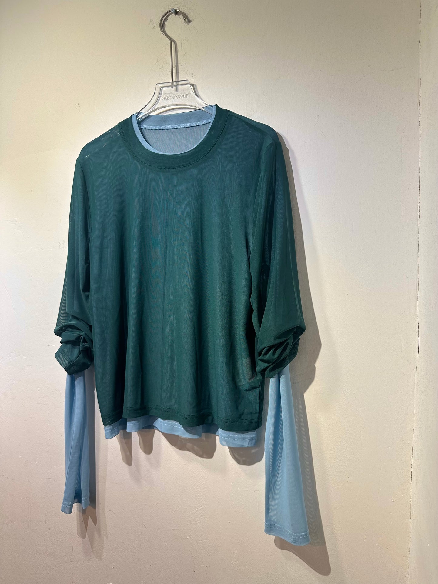 • FUSSY MADE • SHEER MESH TOP