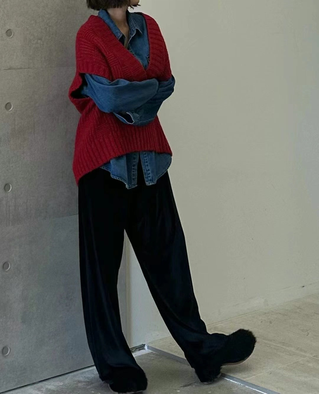 COLOUR VELVET PANTS