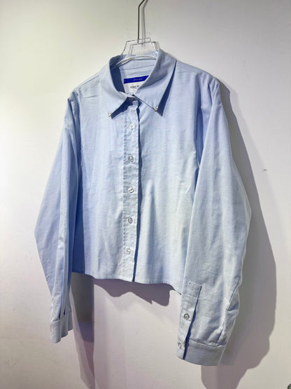 • FUSSY MADE • BABYBLUE CROPPED SHIRT