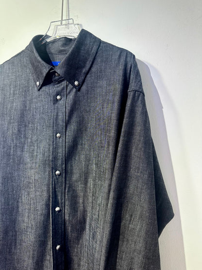• FUSSY MADE • CRISP RAW DENIM SHIRT