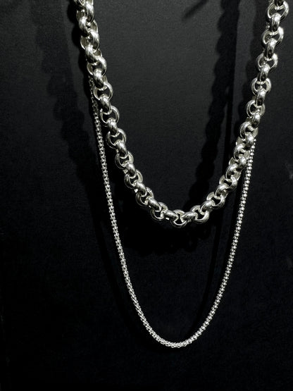 HANDMADE 925 CIRCLE LINK NECKLACE