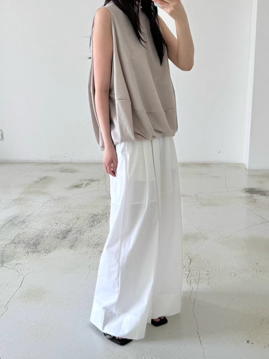 DEEP CUFF WIDE LEG PANTS