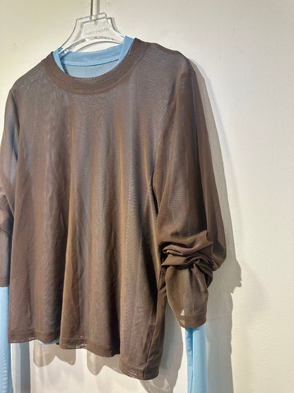 • FUSSY MADE • SHEER MESH TOP