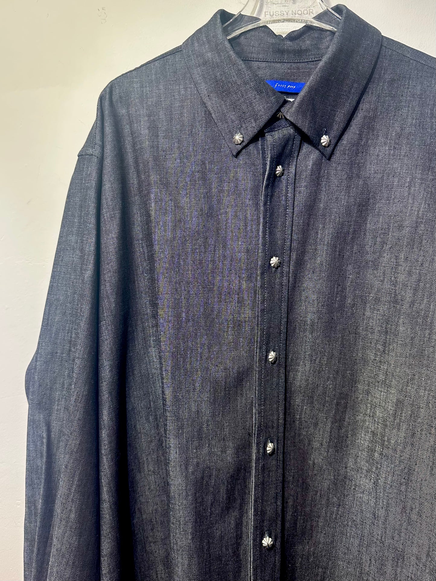 • FUSSY MADE • CRISP RAW DENIM SHIRT