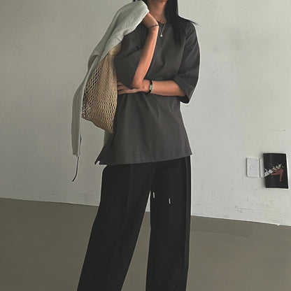 MID LENGTH SLEEVES BASIC TEE
