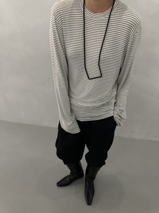 COZY STRIPE LONG SLEEVES TOP