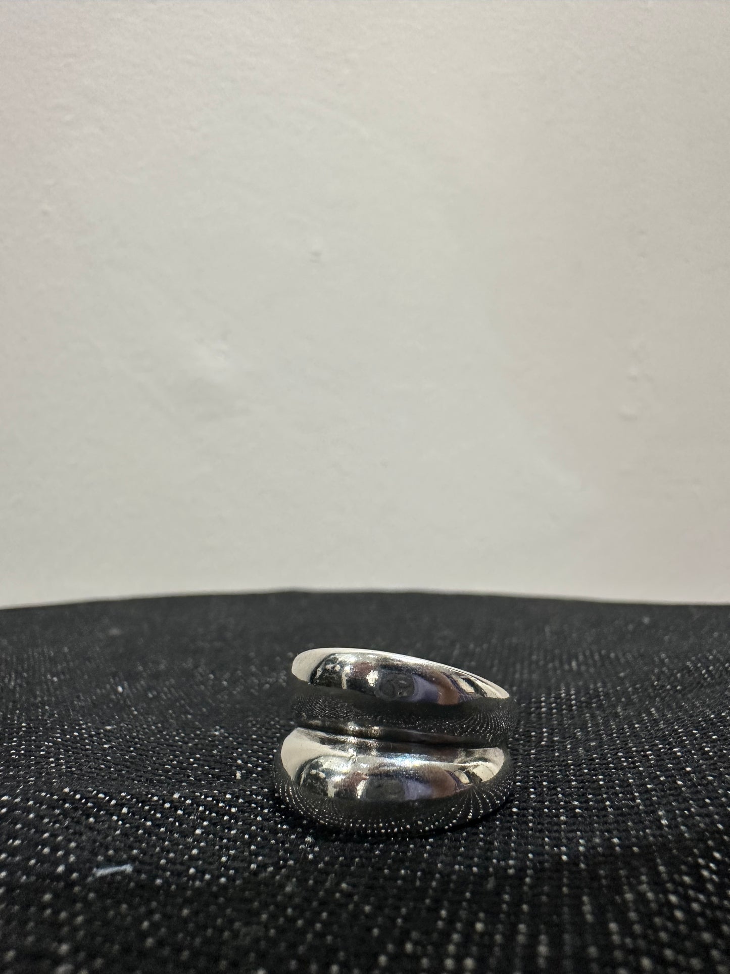 925 CHUNKY DOUBLE BOLD RING