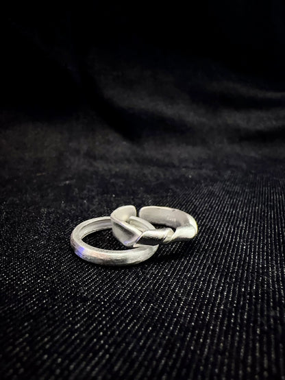 925 MATTE FINISH ROUND RING