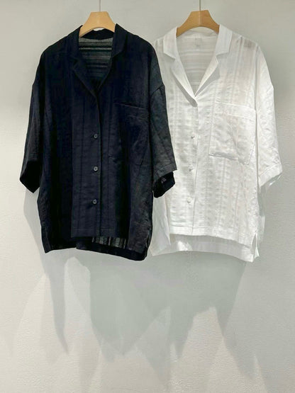 LINEN PATTERNED SHIRT