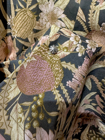 • FUSSY MADE • GOLDEN HAWK PROTEA SHIRT - SHORT SLEEVES