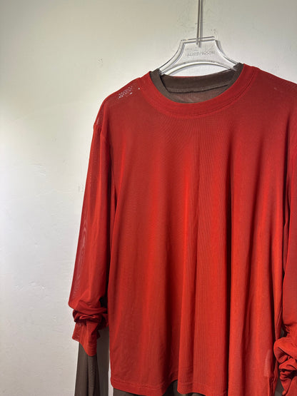 • FUSSY MADE • SHEER MESH TOP