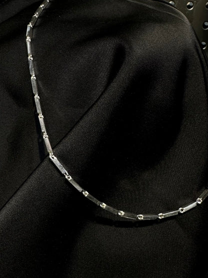 HANDMADE 925 CUBOID CHAIN NECKLACE