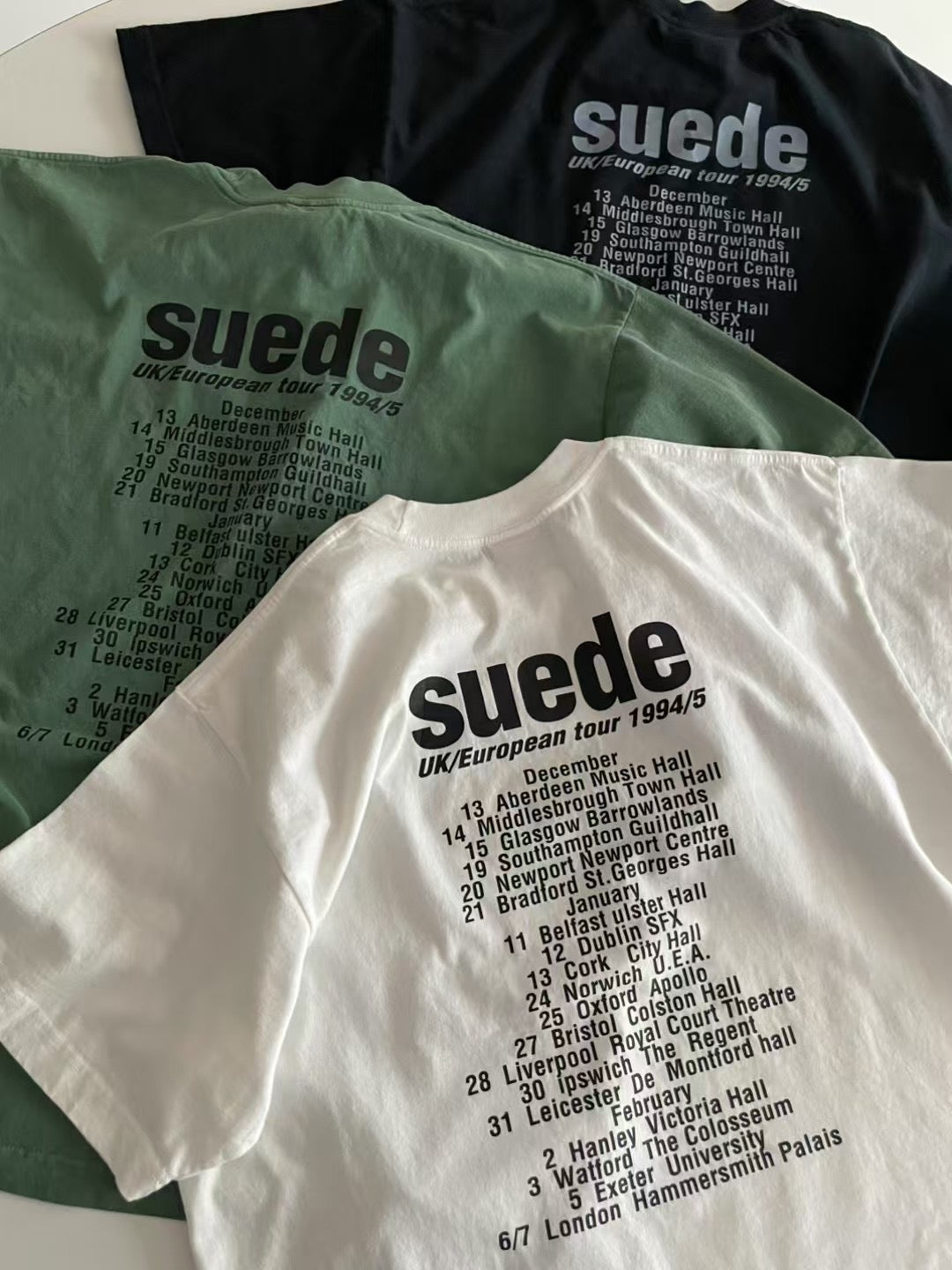 SUEDE TEE - 3 COLOURS