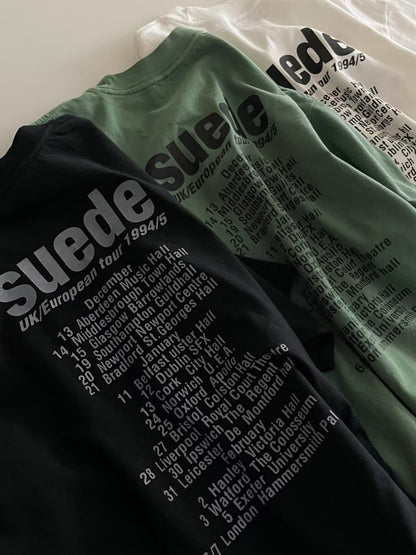 SUEDE TEE - 3 COLOURS