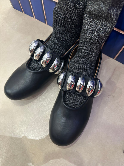 LAMBSKIN MJ BALLERINA FLATS