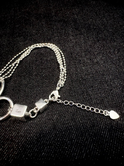 925 CUBE CHAIN LINK BRACELET