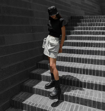 3D POCKET SKIRT
