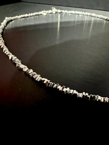 925 MIX SHAPED BEAD NECKLACE
