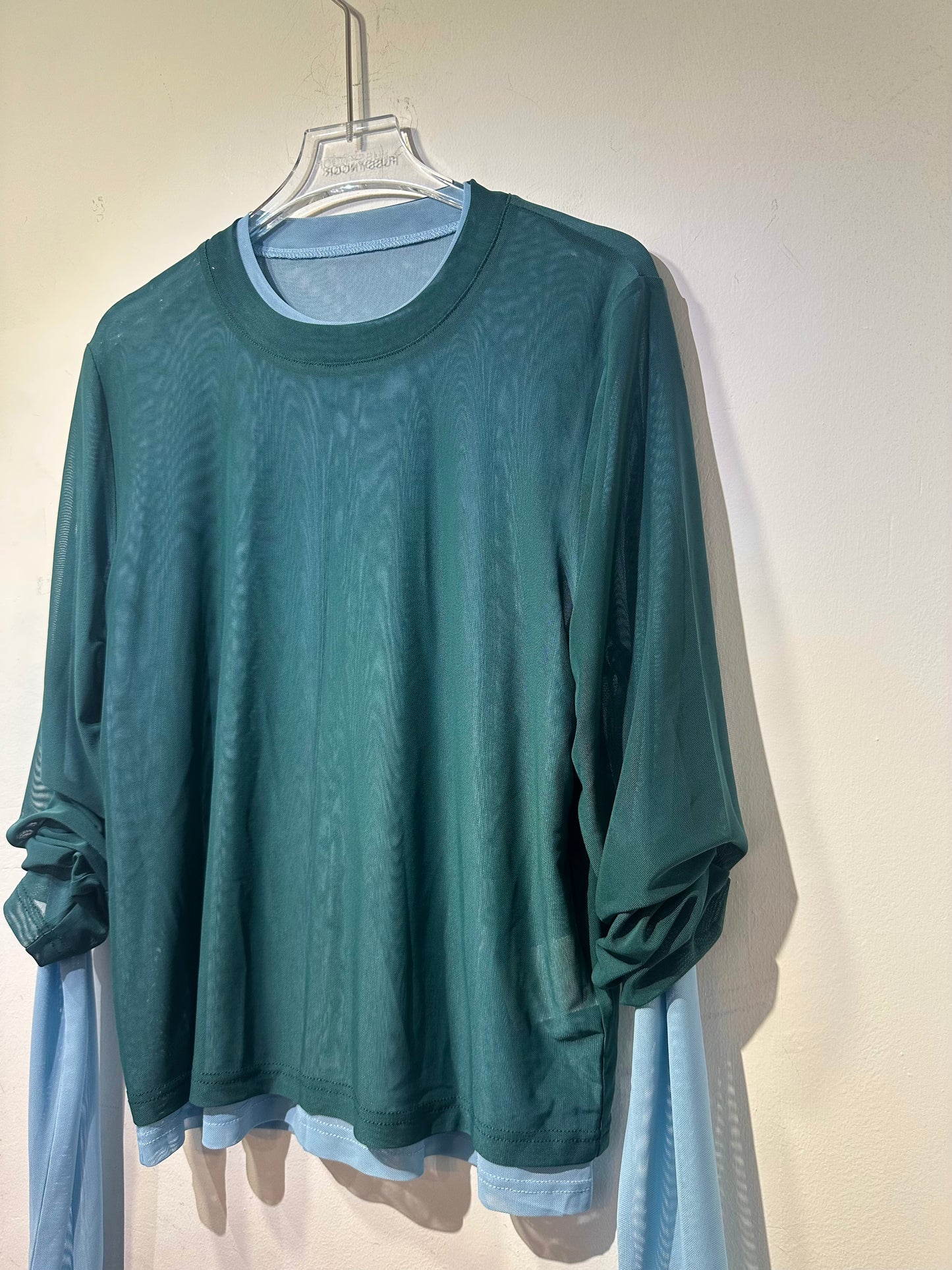 • FUSSY MADE • SHEER MESH TOP