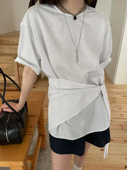 TRIANGLE SHAWL BLOUSE