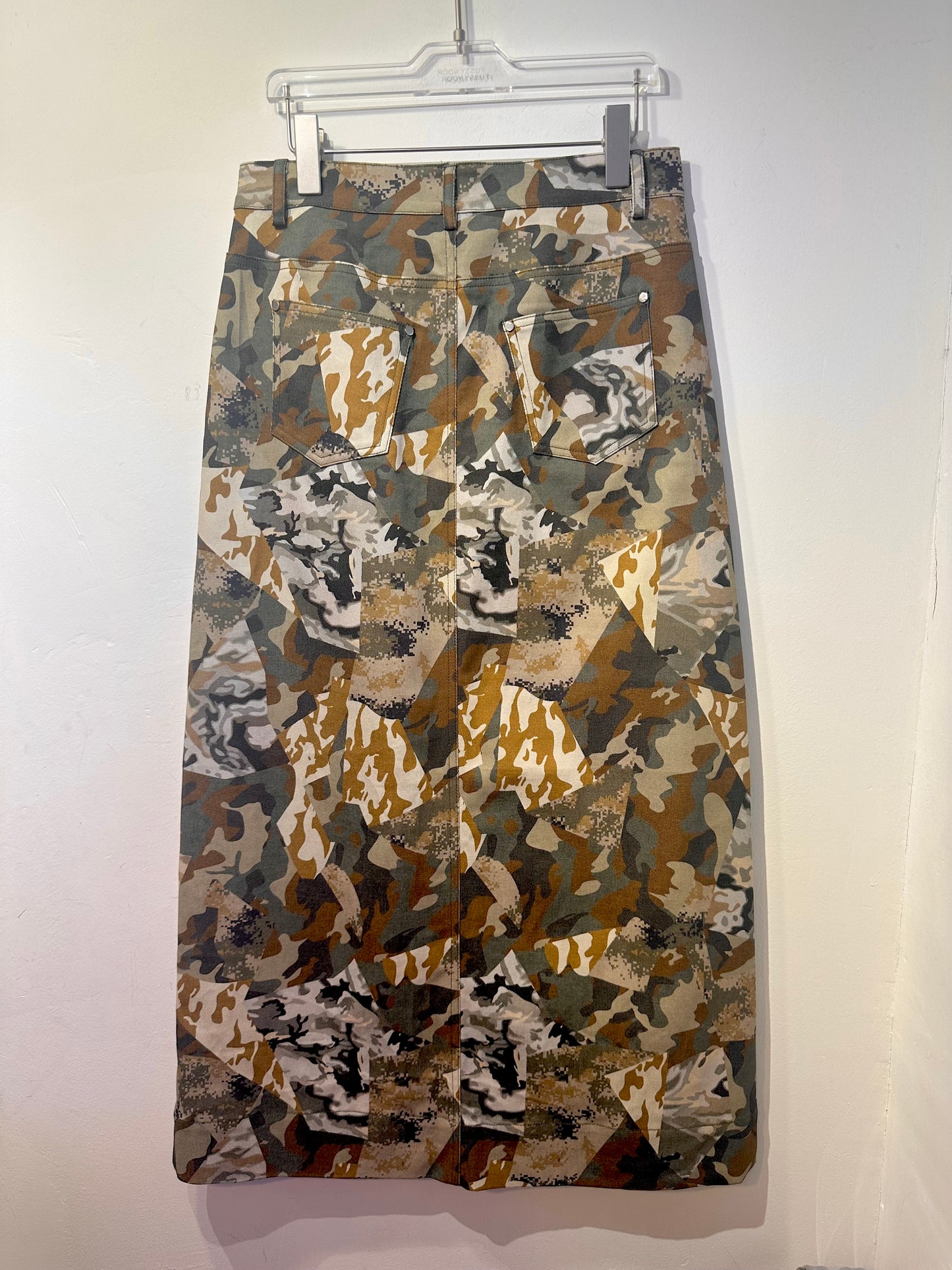 • FUSSY MADE • CAMO PATCHED SKIRT