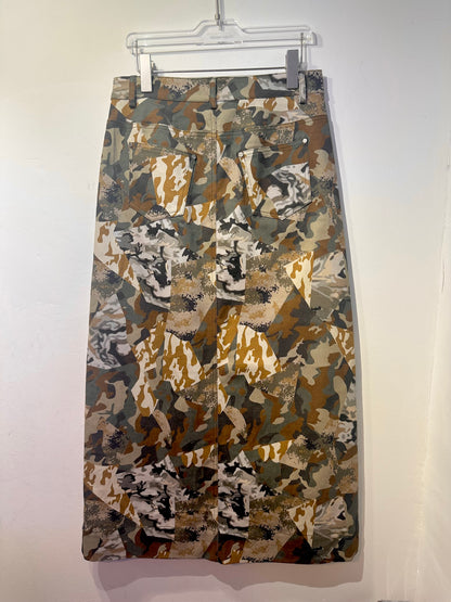 • FUSSY MADE • CAMO PATCHED SKIRT