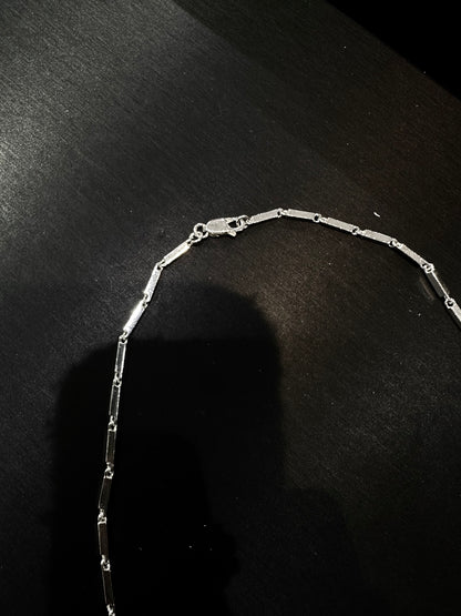 HANDMADE 925 CUBOID CHAIN NECKLACE