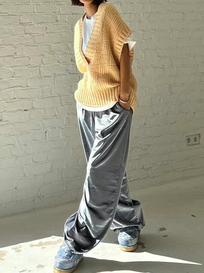 COLOUR VELVET PANTS