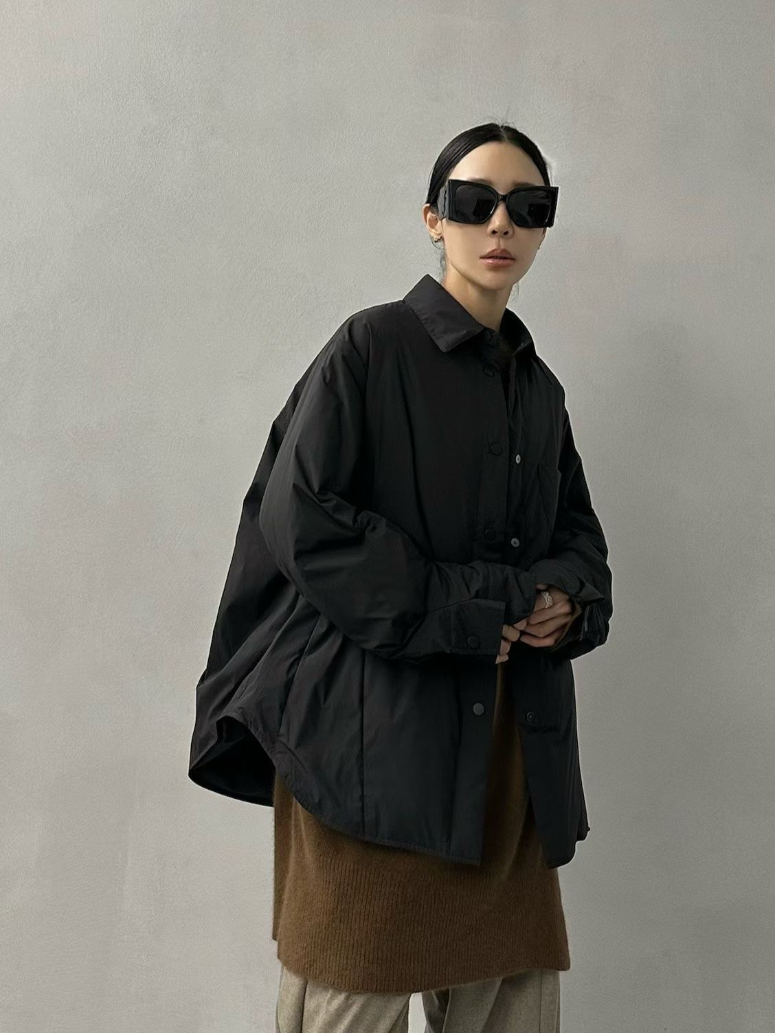 PADDED SHIRT-STYLE DOWN JACKET