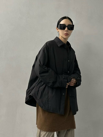 PADDED SHIRT-STYLE DOWN JACKET
