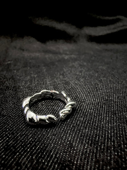 925 HEXAGON TWIST RING