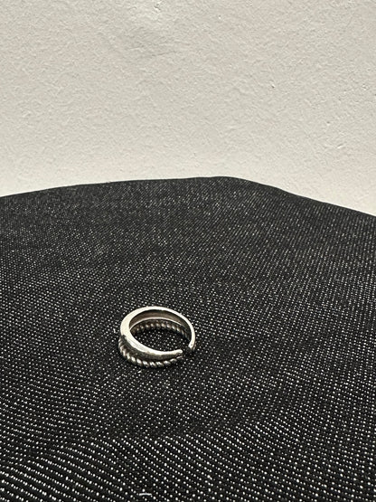 925 TWO LAYER TWIST RING