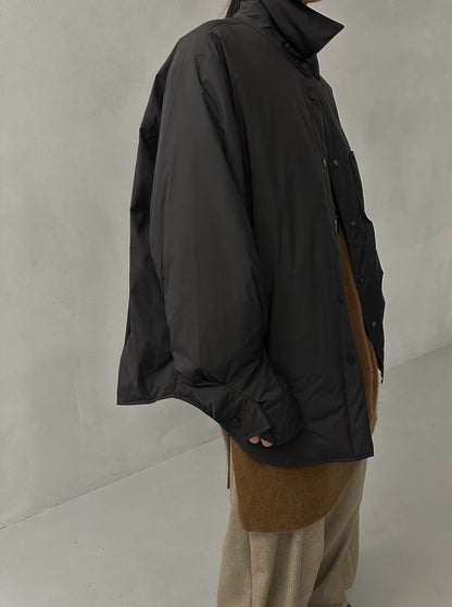 PADDED SHIRT-STYLE DOWN JACKET