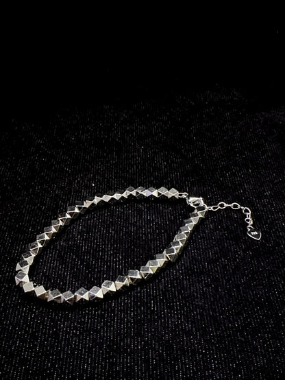 925 ICOSAHEDRON STONE BRACELET
