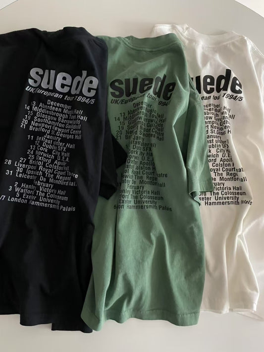 SUEDE TEE - 3 COLOURS