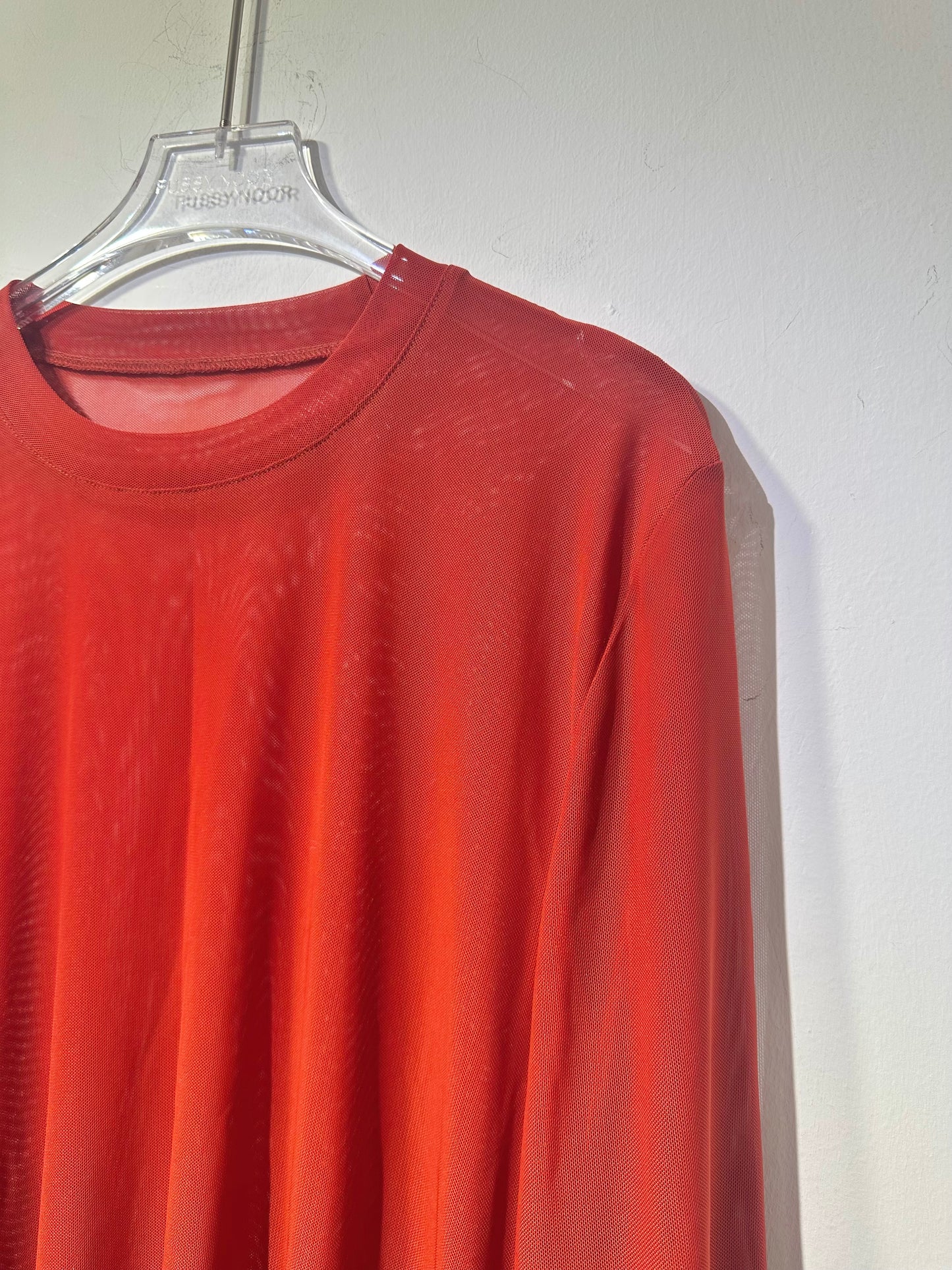 • FUSSY MADE • SHEER MESH TOP