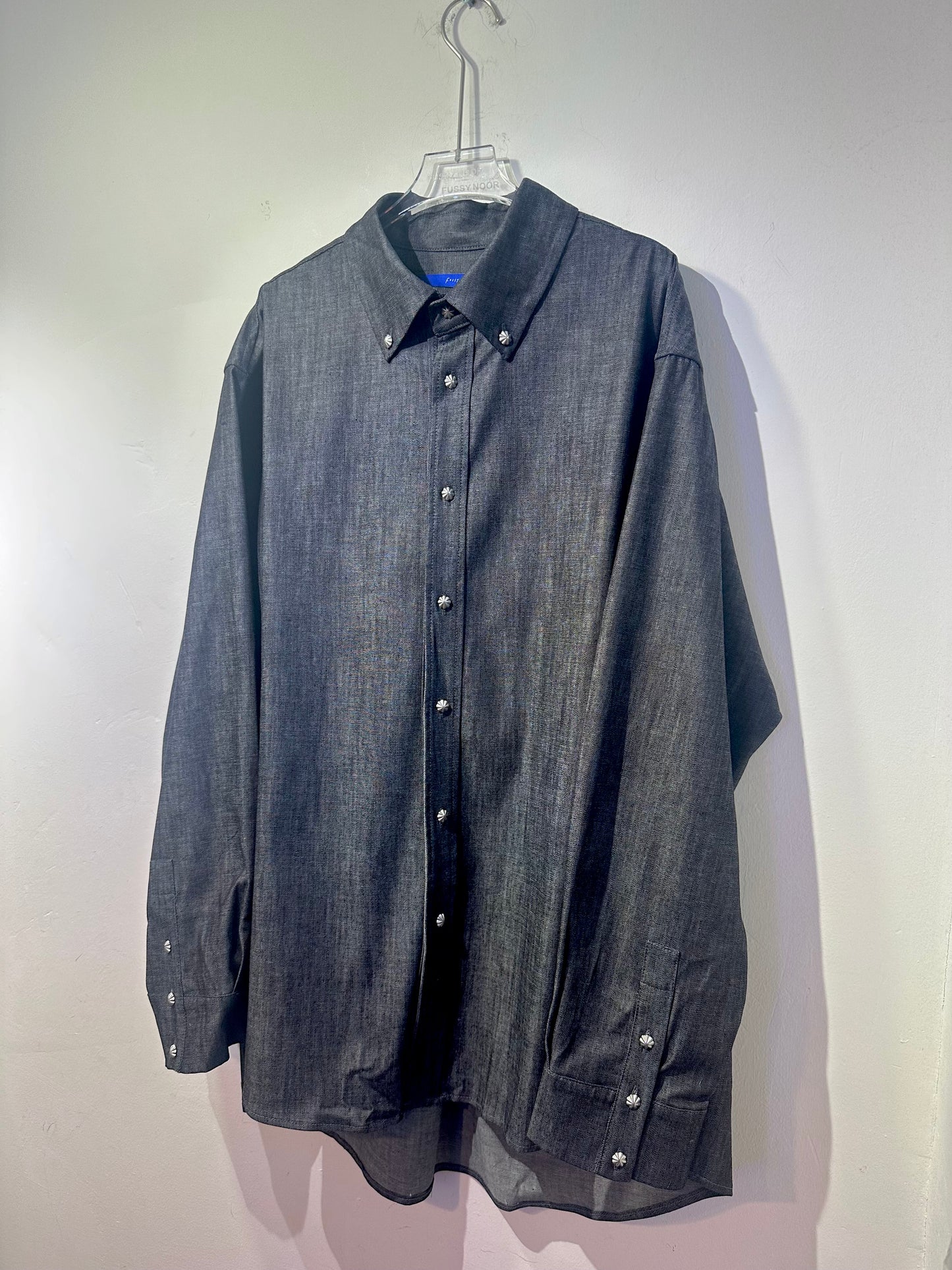 • FUSSY MADE • CRISP RAW DENIM SHIRT