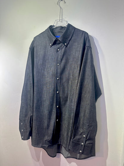• FUSSY MADE • CRISP RAW DENIM SHIRT